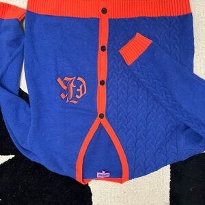 Blue and Orange Cardigan